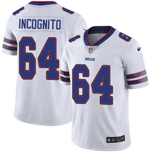 Nike Buffalo Bills #64 Richie Incognito White NFL Vapor Untouchable Limited Jersey,We sell and wholesale Nike Buffalo Bills #64 Richie Incognito White NFL Vapor Untouchable Limited Jersey on line form chian!